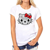 hello kitty women cat summer fashion grunge cartoon shirt Korean clothing T-shirt women aesthetic clothes tshirt woman