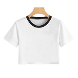 Summer Women T Shirt Flower Dandelion Print Sexy Crop Top Tops Tshirt Fun Vogue Aesthetic Casual T-shirt Harajuku Cropped Tumblr