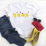 2019 Women Shir Short Sleeve Ladies Duck Skull Tee Summer Kawaii Graphic Printed Womens Top Tshirt Female T T-shirt