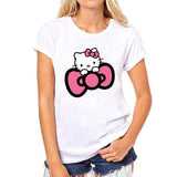 hello kitty women cat summer fashion grunge cartoon shirt Korean clothing T-shirt women aesthetic clothes tshirt woman