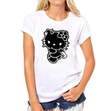 hello kitty women cat summer fashion grunge cartoon shirt Korean clothing T-shirt women aesthetic clothes tshirt woman