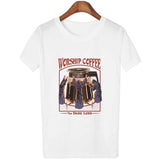 Harajuku Kawaii Shirt 90s Vintage Tshirt 80s Tumblr Tops Fetal Position Female T-shirt O-neck Short Sleeve Tshirt Streetwear