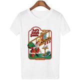 Harajuku Kawaii Shirt 90s Vintage Tshirt 80s Tumblr Tops Fetal Position Female T-shirt O-neck Short Sleeve Tshirt Streetwear