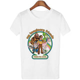 Harajuku Kawaii Shirt 90s Vintage Tshirt 80s Tumblr Tops Fetal Position Female T-shirt O-neck Short Sleeve Tshirt Streetwear