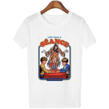 Harajuku Kawaii Shirt 90s Vintage Tshirt 80s Tumblr Tops Fetal Position Female T-shirt O-neck Short Sleeve Tshirt Streetwear