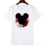 ZOGANKIN Cartoon Print Women T Shirt Summer Casual Short Sleeve O Neck T-shirt Ladies White TShirt Tops Cute Tees Shirt