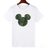 ZOGANKIN Cartoon Print Women T Shirt Summer Casual Short Sleeve O Neck T-shirt Ladies White TShirt Tops Cute Tees Shirt