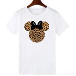 ZOGANKIN Cartoon Print Women T Shirt Summer Casual Short Sleeve O Neck T-shirt Ladies White TShirt Tops Cute Tees Shirt