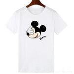 ZOGANKIN Cartoon Print Women T Shirt Summer Casual Short Sleeve O Neck T-shirt Ladies White TShirt Tops Cute Tees Shirt