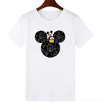 ZOGANKIN Cartoon Print Women T Shirt Summer Casual Short Sleeve O Neck T-shirt Ladies White TShirt Tops Cute Tees Shirt