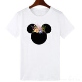 ZOGANKIN Cartoon Print Women T Shirt Summer Casual Short Sleeve O Neck T-shirt Ladies White TShirt Tops Cute Tees Shirt