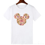 ZOGANKIN Cartoon Print Women T Shirt Summer Casual Short Sleeve O Neck T-shirt Ladies White TShirt Tops Cute Tees Shirt