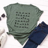 Plus Size S-5XL Fashion Sport Print T Shirt Women Shirts 100%Cotton O Neck Short Sleeve Summer TShirt Tops  Funny T Shirts