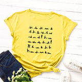 Plus Size S-5XL Fashion Sport Print T Shirt Women Shirts 100%Cotton O Neck Short Sleeve Summer TShirt Tops  Funny T Shirts