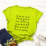Plus Size S-5XL Fashion Sport Print T Shirt Women Shirts 100%Cotton O Neck Short Sleeve Summer TShirt Tops  Funny T Shirts