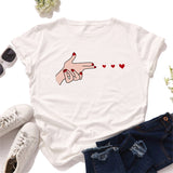 Plus Size S-5XL Love Launch Print Women T-Shirt 100%Cotton Women Shirts O Neck Short Sleeve Tees Summer T Shirt Female TShirt