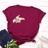 Plus Size S-5XL Love Launch Print Women T-Shirt 100%Cotton Women Shirts O Neck Short Sleeve Tees Summer T Shirt Female TShirt
