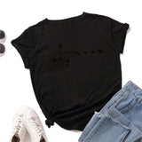 Plus Size S-5XL Love Launch Print Women T-Shirt 100%Cotton Women Shirts O Neck Short Sleeve Tees Summer T Shirt Female TShirt