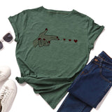 Plus Size S-5XL Love Launch Print Women T-Shirt 100%Cotton Women Shirts O Neck Short Sleeve Tees Summer T Shirt Female TShirt