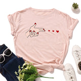 Plus Size S-5XL Love Launch Print Women T-Shirt 100%Cotton Women Shirts O Neck Short Sleeve Tees Summer T Shirt Female TShirt