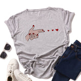 Plus Size S-5XL Love Launch Print Women T-Shirt 100%Cotton Women Shirts O Neck Short Sleeve Tees Summer T Shirt Female TShirt