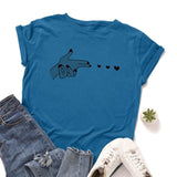 Plus Size S-5XL Love Launch Print Women T-Shirt 100%Cotton Women Shirts O Neck Short Sleeve Tees Summer T Shirt Female TShirt