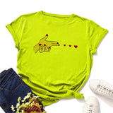 Plus Size S-5XL Love Launch Print Women T-Shirt 100%Cotton Women Shirts O Neck Short Sleeve Tees Summer T Shirt Female TShirt