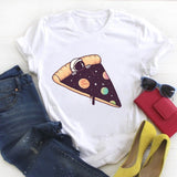 Women Fashion Witch Coffee Cartoon Clothing Print Ladies Summer T Tee  Female Top Shirt Clothes Tshirt Womens Graphic T-shirt