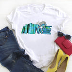 Women Fashion Witch Coffee Cartoon Clothing Print Ladies Summer T Tee  Female Top Shirt Clothes Tshirt Womens Graphic T-shirt