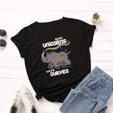 Plus Size S-5XL Rhinoceros Print 100%Cotton T-Shirt Women Shirts O Neck Short Sleeve Tee Summer TShirt Women T Shirt black Top