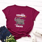Plus Size S-5XL Rhinoceros Print 100%Cotton T-Shirt Women Shirts O Neck Short Sleeve Tee Summer TShirt Women T Shirt black Top