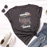 Plus Size S-5XL Rhinoceros Print 100%Cotton T-Shirt Women Shirts O Neck Short Sleeve Tee Summer TShirt Women T Shirt black Top