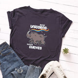 Plus Size S-5XL Rhinoceros Print 100%Cotton T-Shirt Women Shirts O Neck Short Sleeve Tee Summer TShirt Women T Shirt black Top